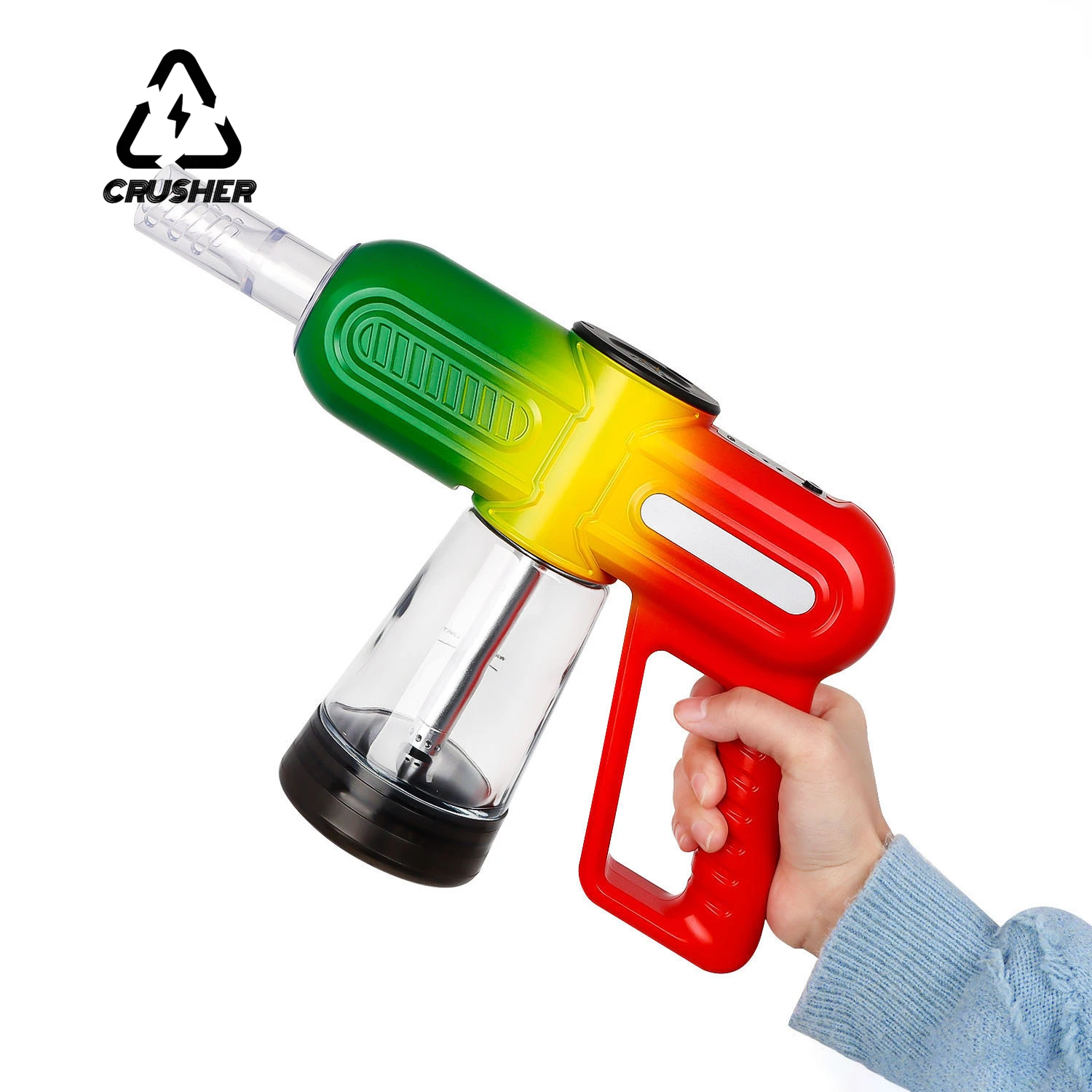 

CRUSHER Electric Hookah Smoke Ejector Set with Handbag Tobacco Grinder Store Dry Herb Jar Jet Machine Smoking Pipes Accessories