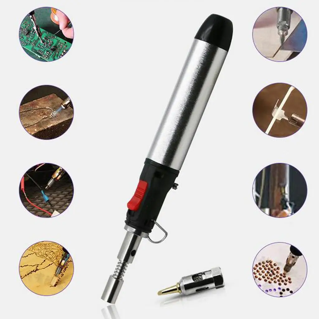 Fer à souder à gaz à allumage automatique 3 en 1, torche de soudage à allumage automatique