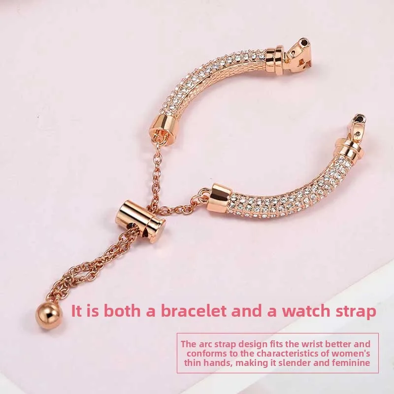 14 مللي متر الإفراج السريع سيدة سلسلة ساعات معدنية ل سواروفسكي جارمين ليلي 2 الأحفوري كاسيو حزام الساعات الصلب النساء ارتفع الذهب الماس حزام