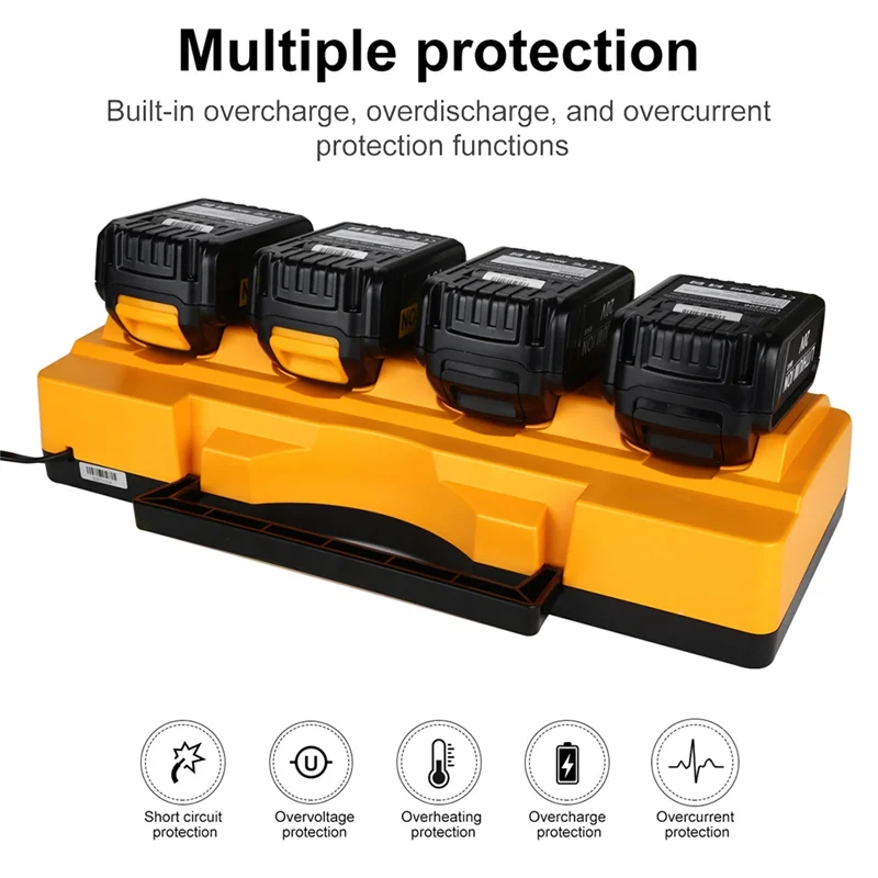 

The New DCB104 Replacement For Battery Charger,Charging For12v/20V Max Battery,DCB124 DCB126 DCB200 DCB205 DCB206 Durable