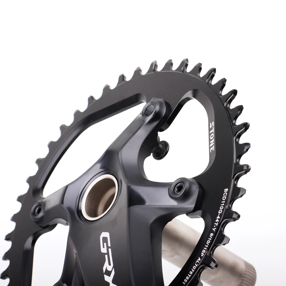 Stone Round Chainring 110 BCD for Shim ano Gravel GRX FC RX810 RX600 34 36 38 40 42 46 58T 60T Tooth Road Bike Chainwheel