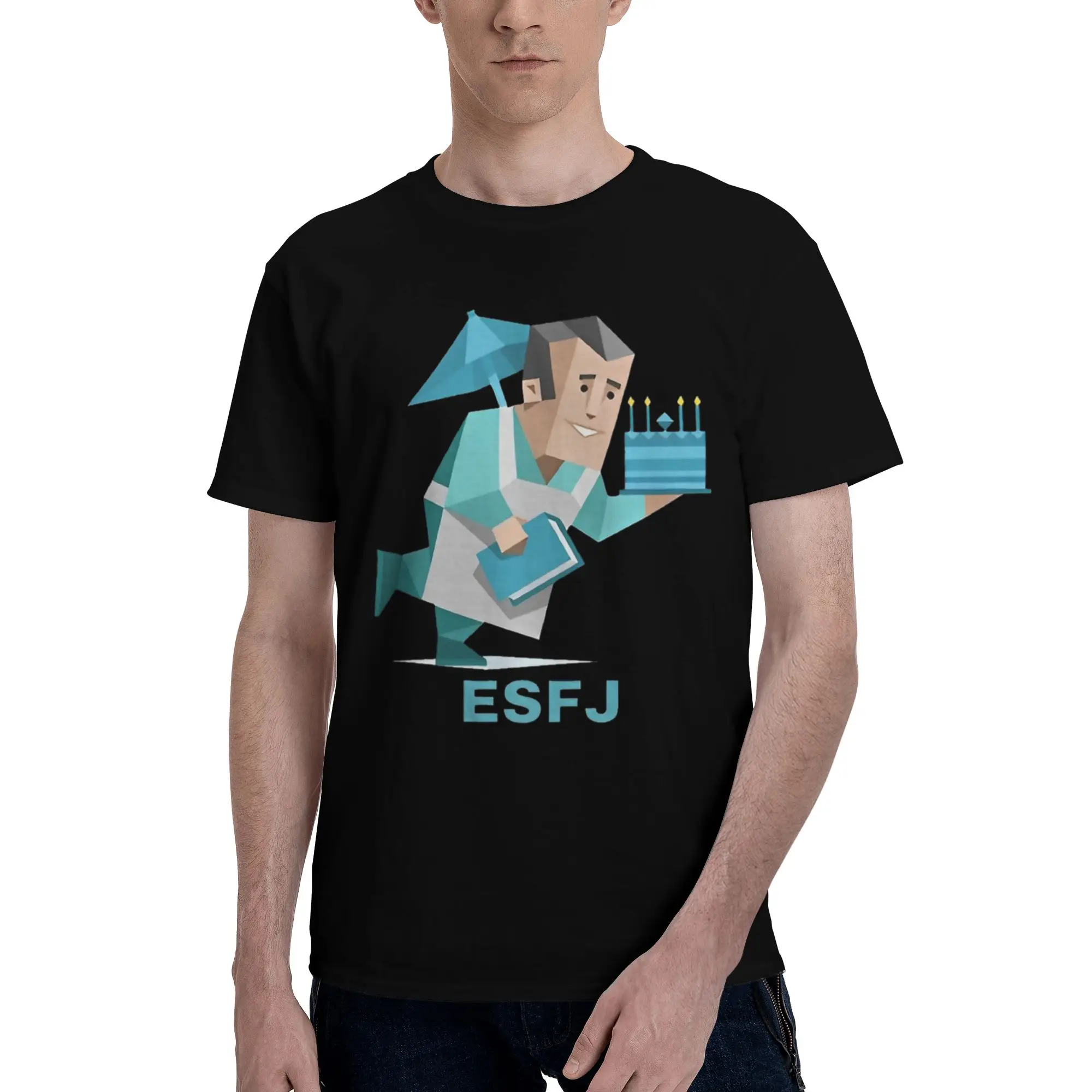 Men Women Graphic Printed ESFJ mbti myers-briggs peronality  Tee T Shirt 100% Cotton MBTI 16 Personalities  T-shirts Clothing