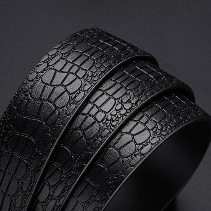 حزام جلد PU أنيق للرجال - أحزمة عصرية للحياة اليومية والترفيه والحفلات والمهرجانات والعمل وإبزيم تلقائي للأعمال #3