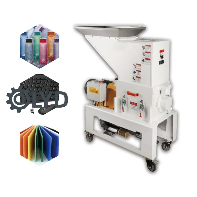 Crusher Machine Heavy Duty Crusher for Waste Recycling Steady Run Acrylic Sheet Slow-Speed Quiet Machine Edge