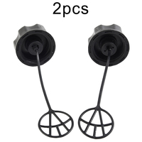 2pcs Black Plastic Fuel Tank Cap Replacement For Zi Per Lawn Trimmer Brush Cutter Lawn Mower Engine Trimmer Gas Tank Cap Cover