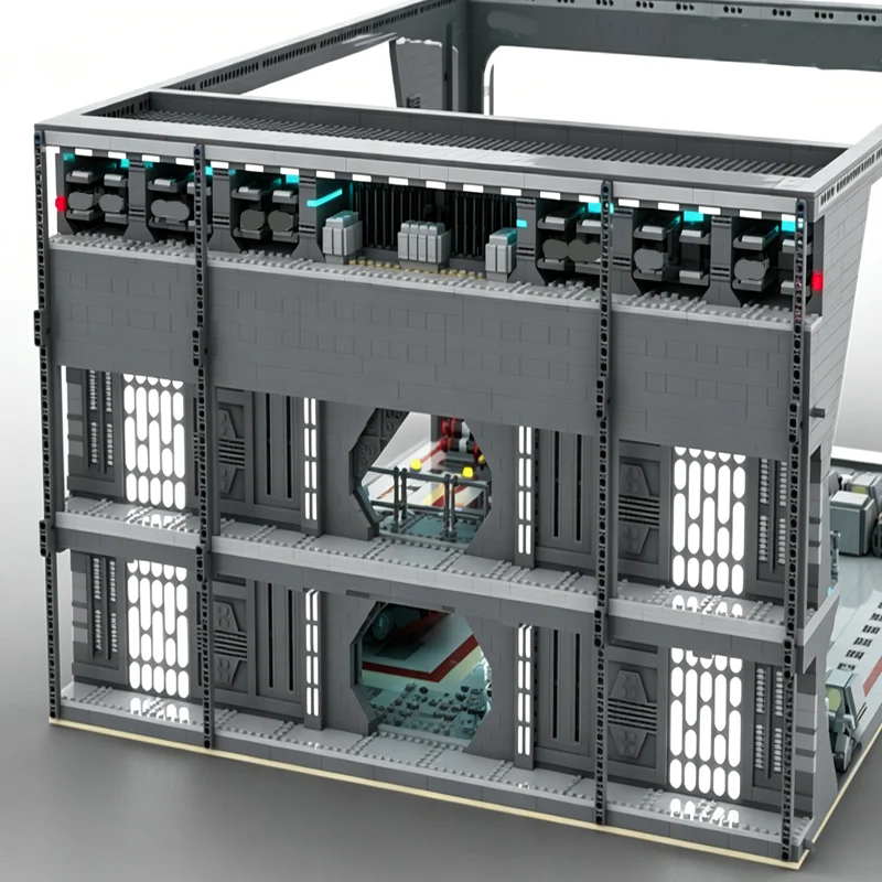New 12182Pcs Famous Star Battle Movie Moc Hangar Bay Model Building Blocks Diy Creative Ideas Bricks Toy Christmas Birthday Gift