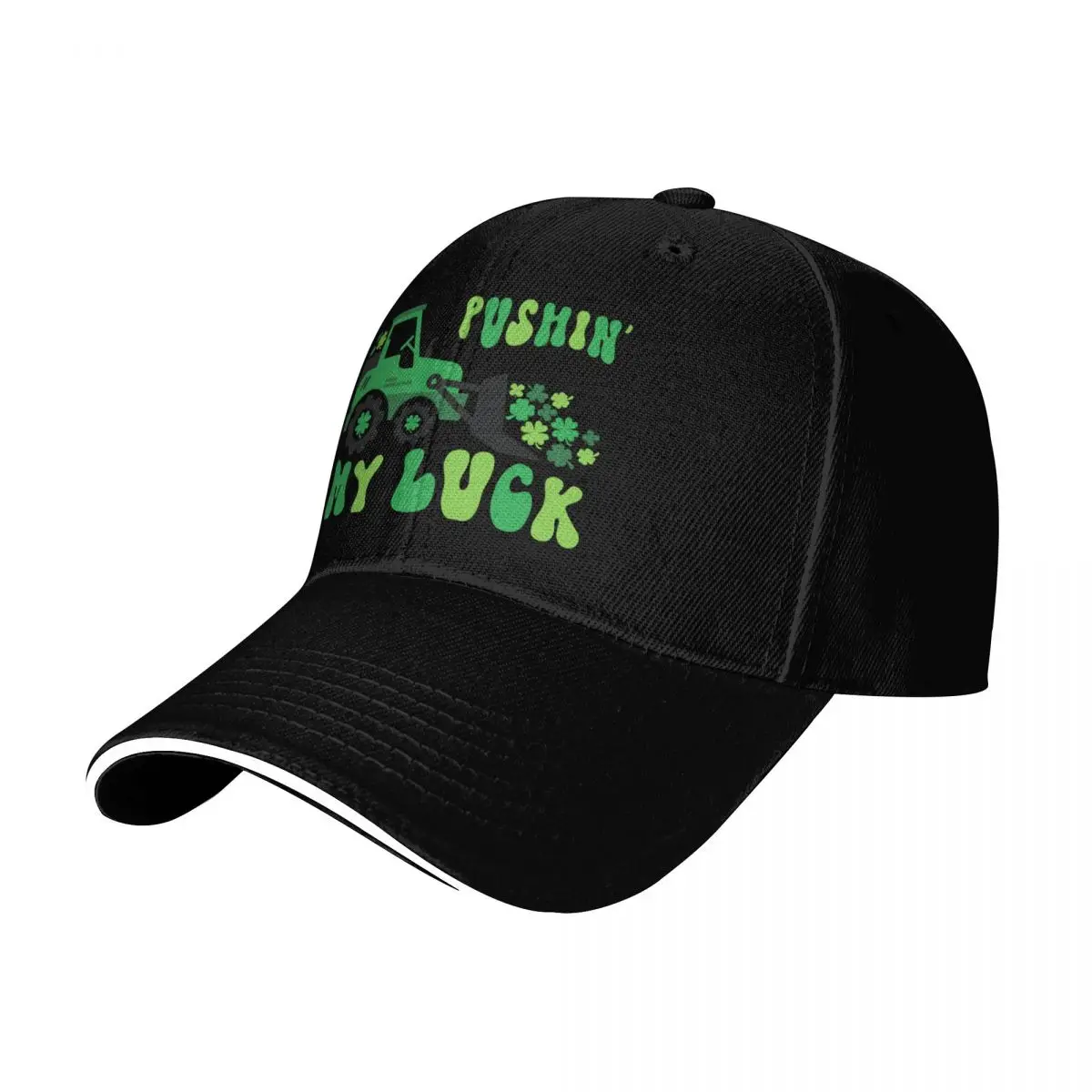 Pushing My Luck Baseball Cap Strapback Dad Hat Six Panel Structured Crown Sun Protection UPF 50+