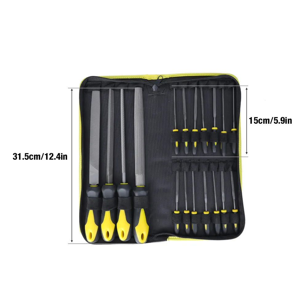 ملف مسطح ملف اليد مجموعة ملفات متعددة الوظائف أداة يدوية عالية الكربون الصلب لأعمال الخشب المعدنية والزجاج والسيراميك #6