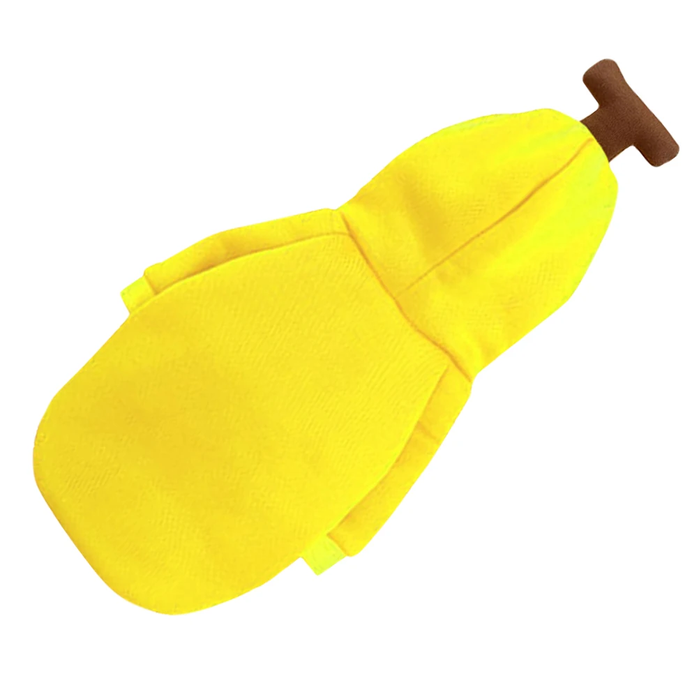 

Banana Sweatshirt Dog Clothes Autumn Winter Warm Puppy Hoodie Creative Design Fruit Dog Costume Stylish Pet Clothing