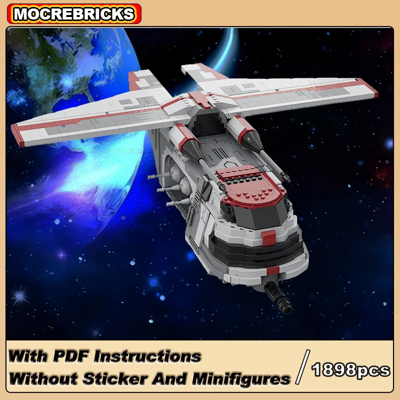 

MOC-164637 Space Attackship Advanced Fighter Technology Republic Spaceship Building Blocks Model Kid's Bricks Toys Xmas Gifts