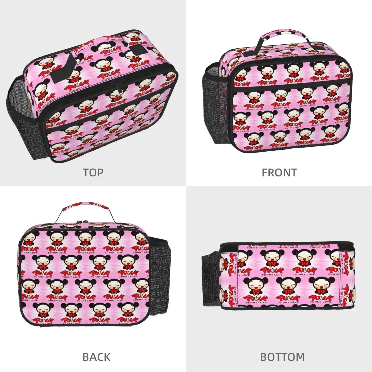 Pucca Insulated Lunch Bag for Kids School Cooler Thermal Food Box Tote Portable Lunch Boxes Container
