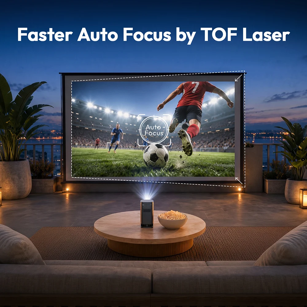 BYINTEK P70X Mini Projector 4K Support Portable with Battery