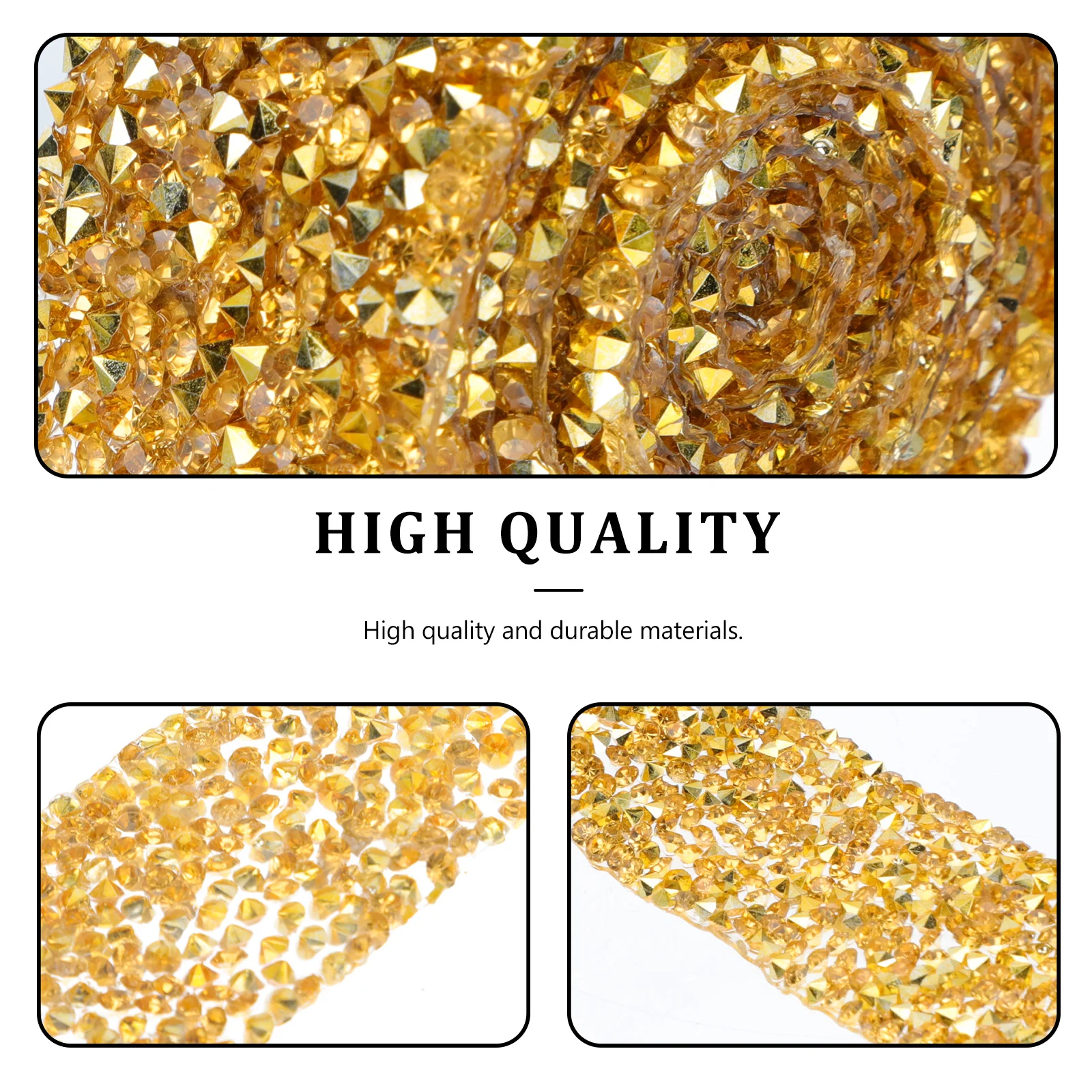 

Diamond Rhinestone Ribbon Double Sided Adhesive Strips Sparkling Decor DIY Clothes Accessories Wedding Sewing Crafts Bows