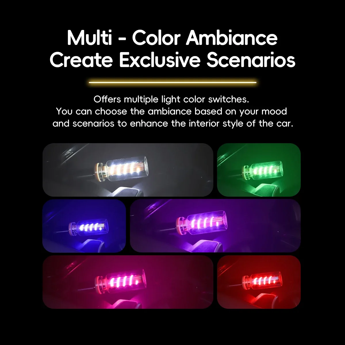1pc USB Touch Control Car LED  Atmosphere Light Incandescent Lamp Filament Bedroom Night Decoration For Bedroom Sleeping Lamp