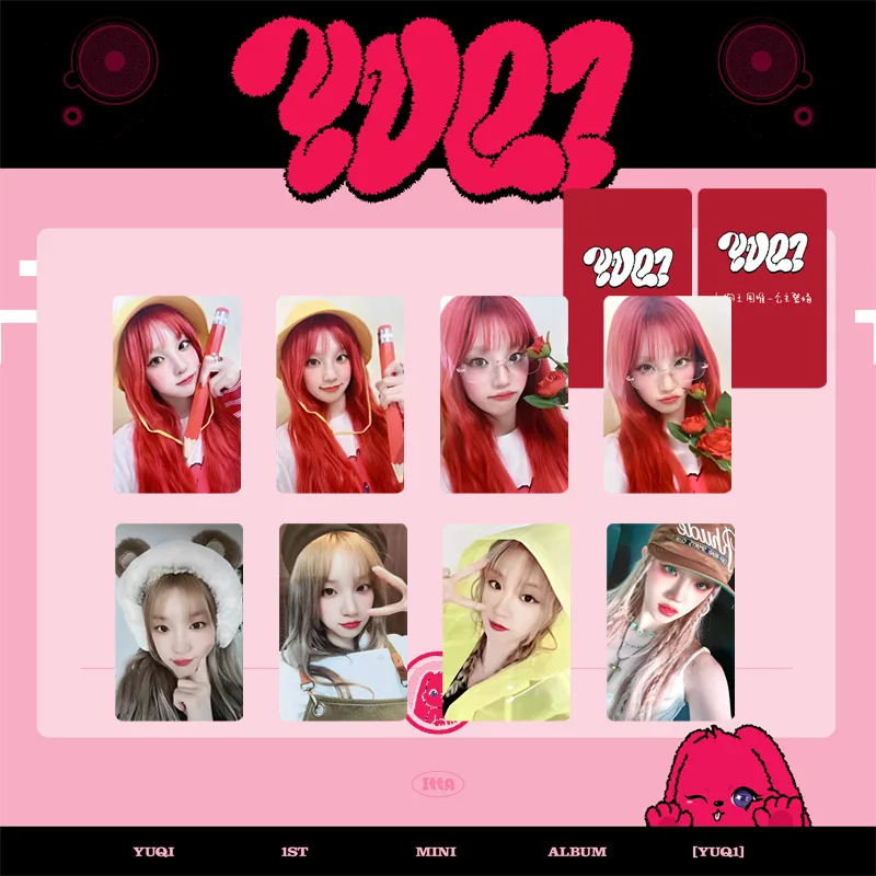 

8Pcs/Set KPOP (G)I-DLE Postcard YUQI Personal Mini Album YUQ1 Photocards Double-Sided Lomo Cards Fans Collection Gift