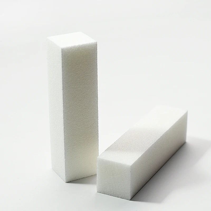 5/10 Stuks Wit Hoge Elasticiteit Nail Buffer Blok Professionele Manicure Pedicure Tool Voor Vormgeven Polijsten Duurzaam Salon gereedschap