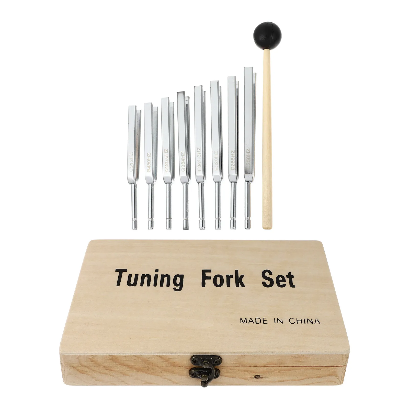 

1Set Compact Portable Tuning Fork Set for Guitar Violin Cello Professional Tone Tuner Aluminum Rustproof Smooth Surface Musical