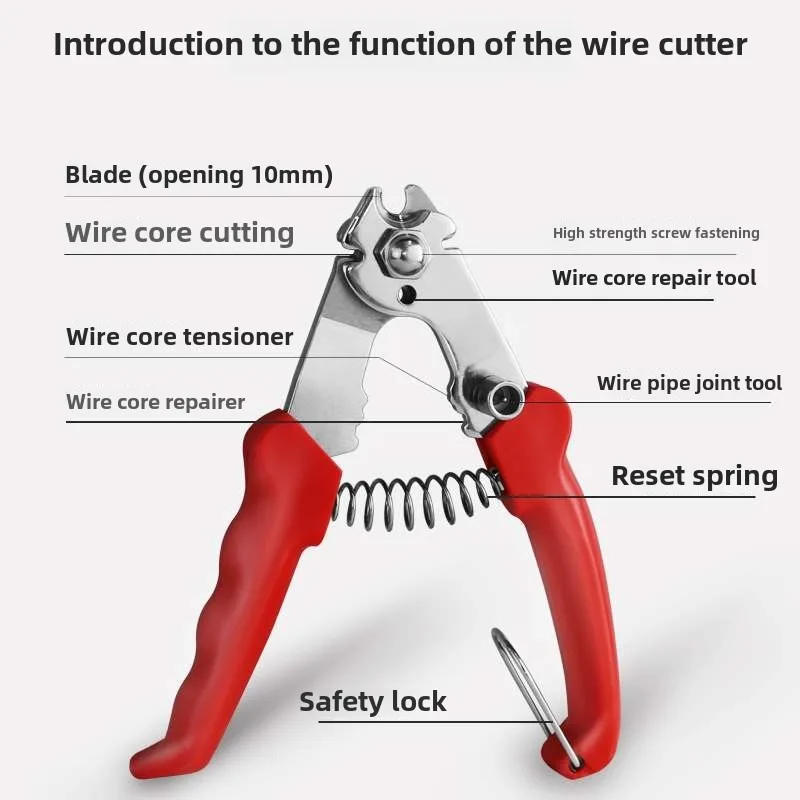 

Bike Tools Bicycle Transmission Wire Cutter Brake Wire Pipe Inner Wire Cutter Wire Core Steel Wire Pliers Bike Accessories