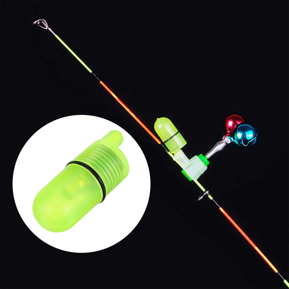 

30pcs Bell Alarm Lights Luminous Fishing Rod Bite LED Night Lanterns for Rod Bite Indicator High Brightness Effective