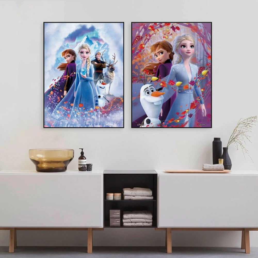 5D Diamond Painting Disney Frozen Girl Princess Picture Elsa Snowman Mosaic Embroidery Art Cross Stitch Kit Home Decor Kids Gift