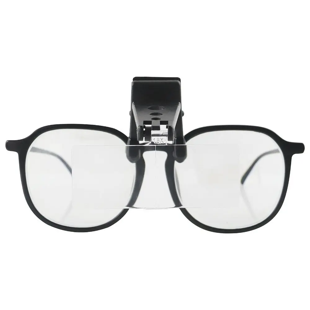 New Folding Magnifying Glass Adjustable Hands Free Light Spec Glasses with Three Sets of Lenses Clip on Glasses Surgical Reading