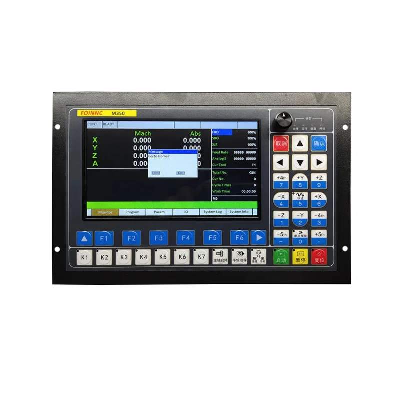 M350 3Axis 4Axis 5Axis Motion Control System CNC Support Closed Loop Stepper And ATC Controller 1MHz G Code U-Disk