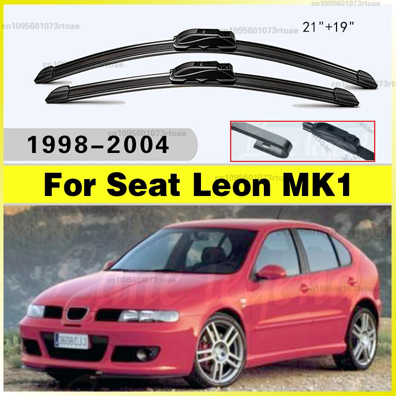21"+19" Autozubehör Scheibenwischerblätter für Seat Leon MK1 1998 - 2004 Weiche Gummi-Windschutzscheibenblätter für die Frontscheibe