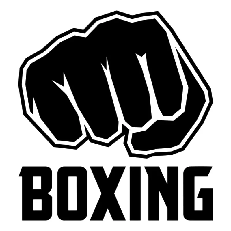 S51006 Various Sizes/Colors Car Stickers Vinyl Decal Boxing Word Fist Boy Motorcycle Decorative Accessories Creative Waterproof