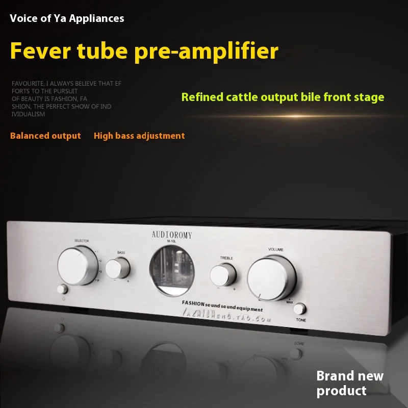 AMXEKR Vacuum Tube Preamplifier Treble Bass Adjustment XLR Balanced Cartridge Input Transformer Output HIFI Phono Preamp