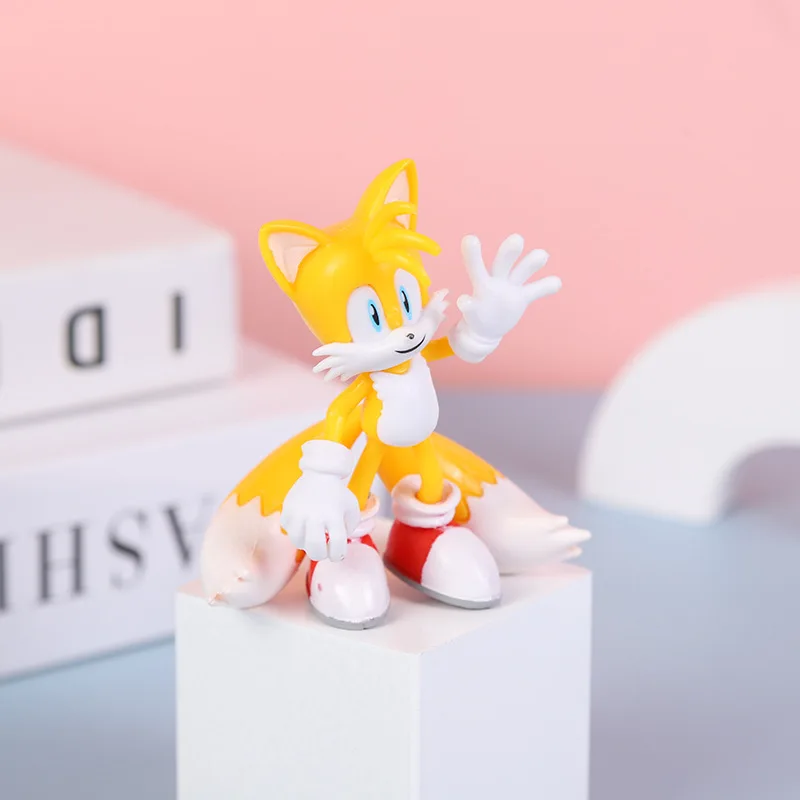 Sonic Action Figur Schatten Knöchel Schwänze Amy PVC Puppe Anime Peripherie Modell Ornament Dekoration Kinderspiel zeug Geburtstags geschenke