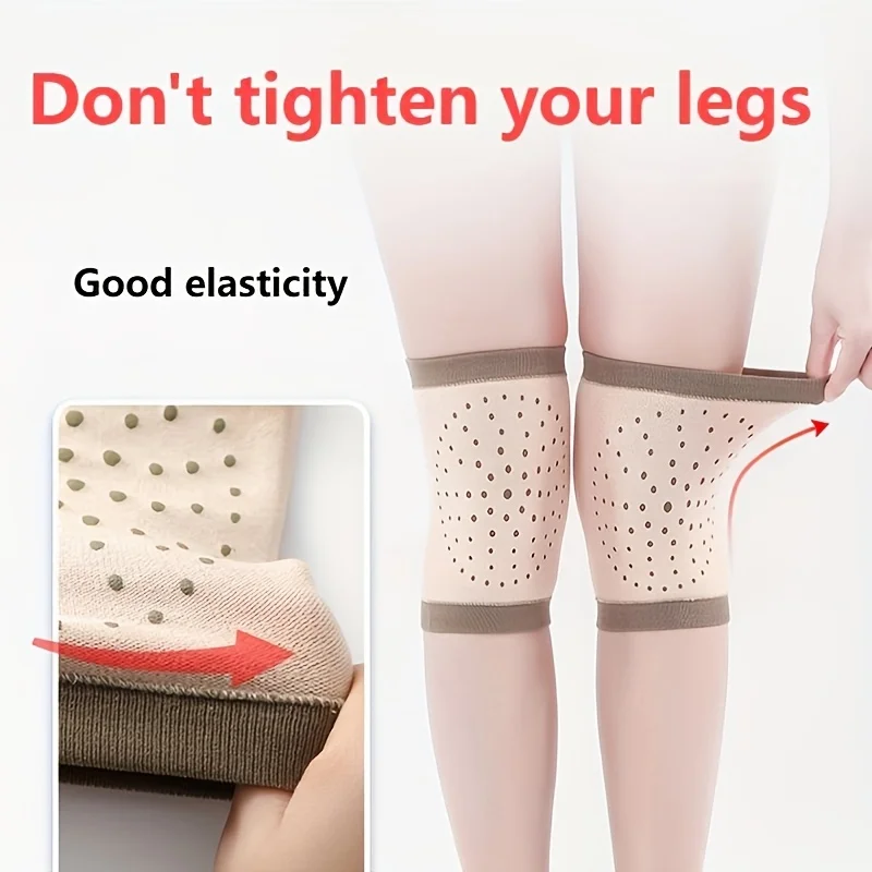 A pair of warming mugwort knee pads, available in three colors. Suitable for leg warmth coverage, with a stretchable design #5