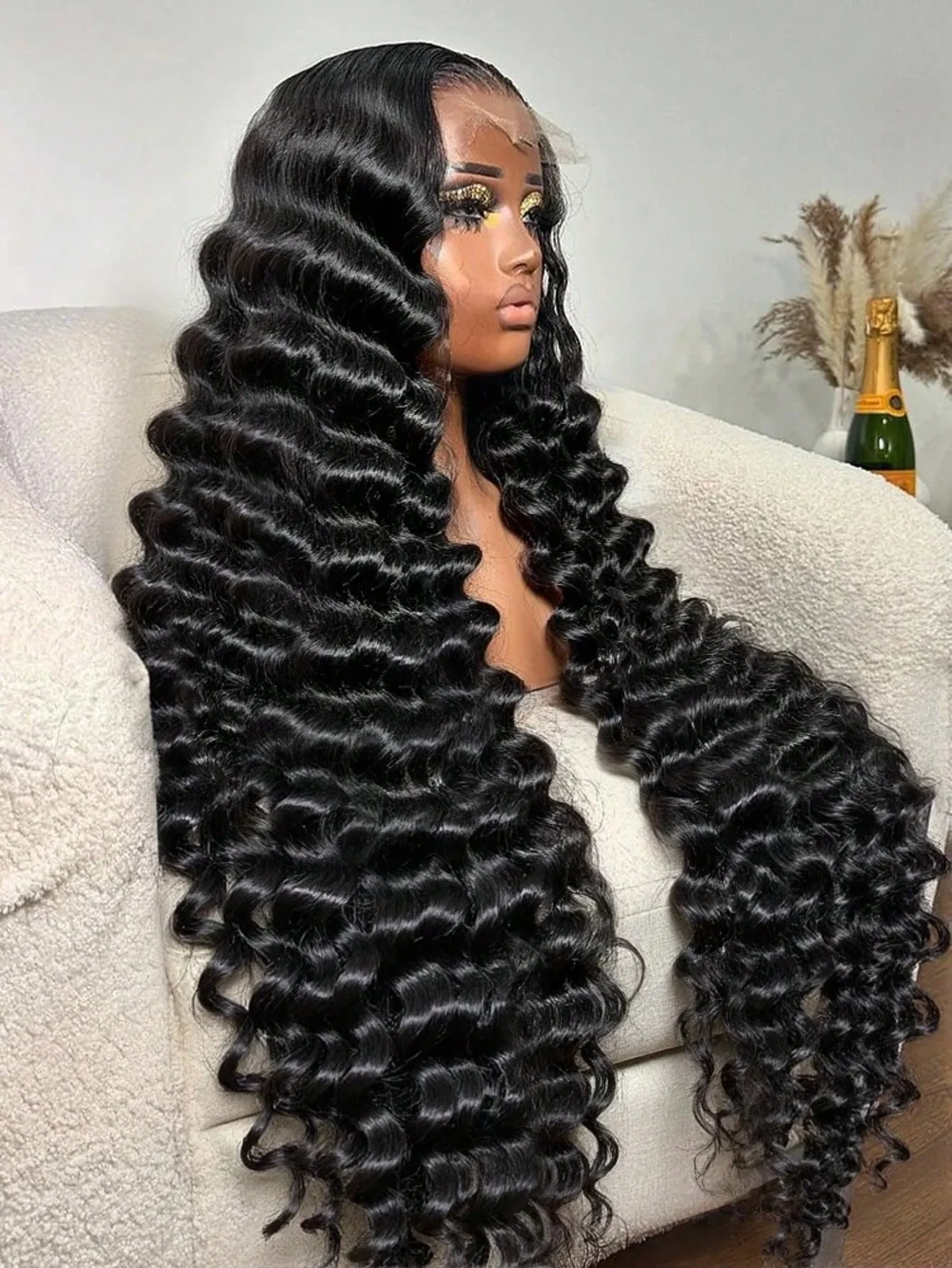 30 Inch 40 Inch 200% Density 13x4 13x6 Deep Wave Human Hair Wig Wet And Wavy Front Lace Wig Human Hair For Women With Baby Hair