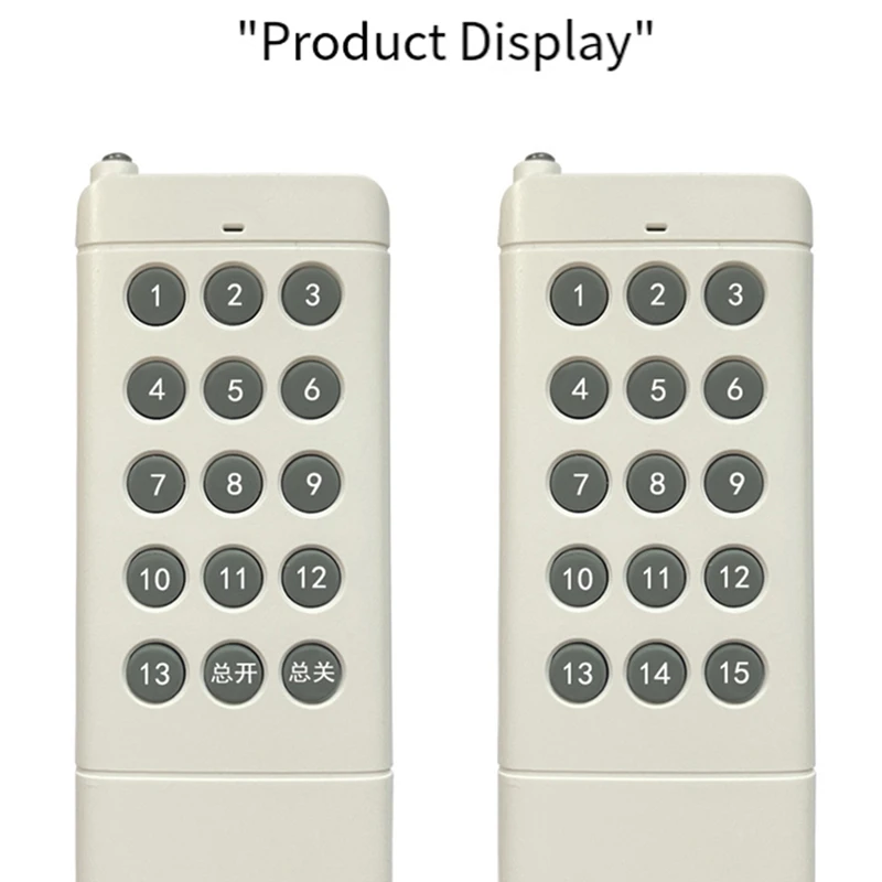 15-клавишный пульт дистанционного управления 433M, беспроводной пульт дистанционного управления для противоугонной сигнализации, системы безопасности, освещение роликовых дверей, ферма