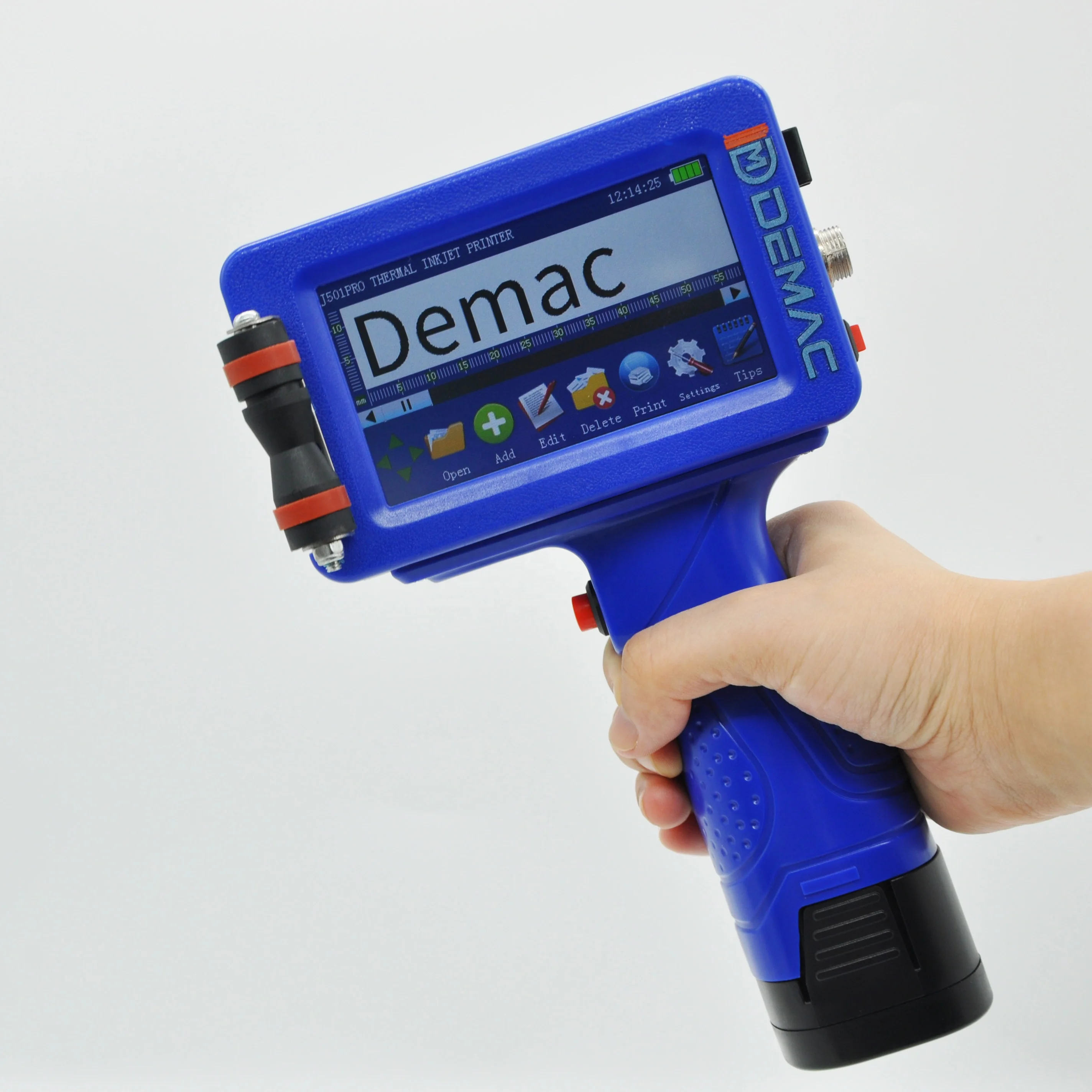 ポータブル手動インクジェットプリンター、サーマルハンドヘルド印刷機、プラスチックバッグ、カートン、有効期限、バッチ、QRバーコードコーダー