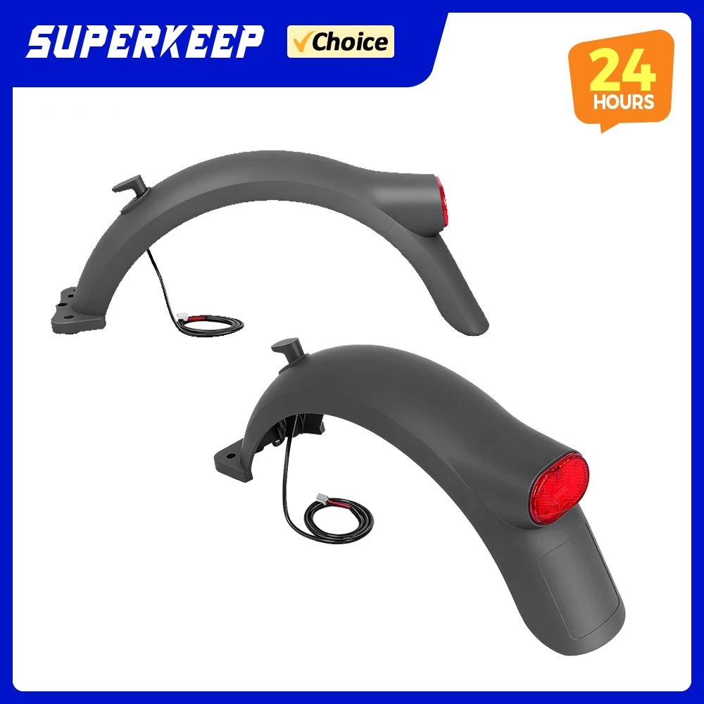 

For Xiaomi 5 Plus Electric Scooter Mudguard Contain Brake Taillights Hook Rear Fender Waterproof Cover Assembly Durable Parts