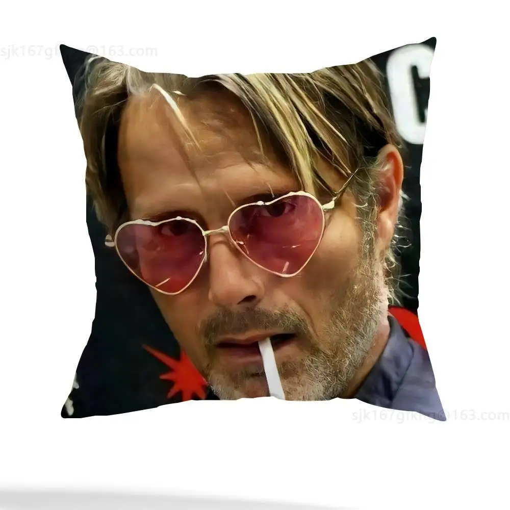 Mads Mikkelsen H-Hannibal Pillow Case Pillow Case Living Room Sofa Cushion Cover Suitable For Home Bedroom Room Decoration view 5