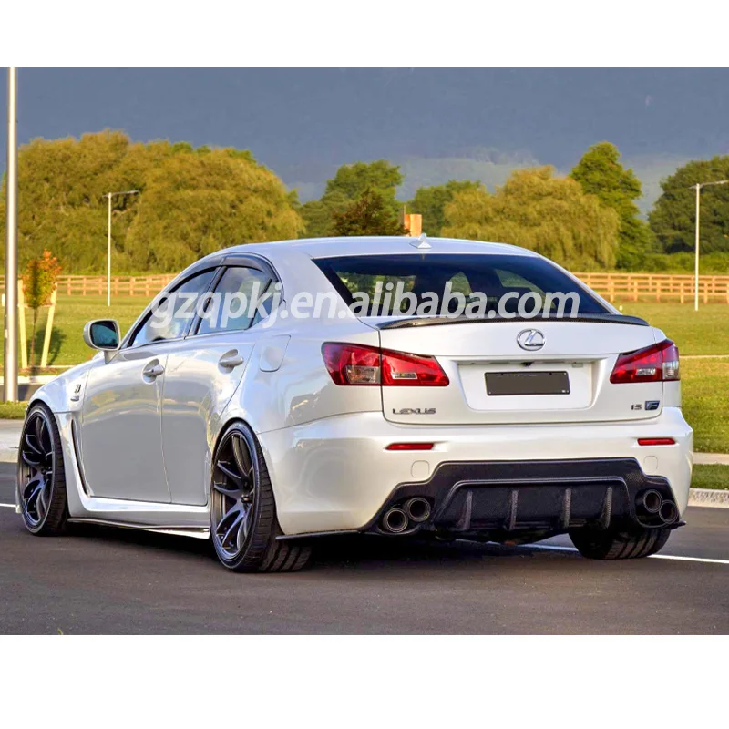 Suitable for Lexus isF upgraded carbon fiber rear diffuser back lip TOMS style spoiler is250300 upgraded ISF body kit