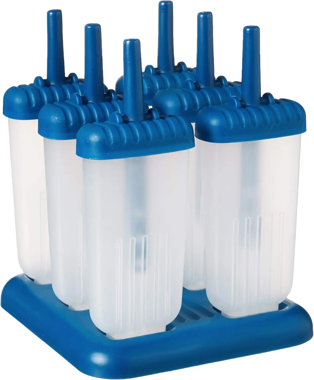 

Форма для ледяных палочек, набор из 6 предметов, многоразовая, против капель, без BPA, для замороженных закусок.