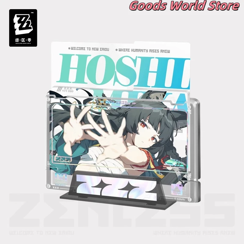 Original Mihoyo Zenless Zone zéro Hoshimi Miyabi Asaba Harumasa Tsukishiro Yanagi Soukaku ensemble acrylique Cosplay Anime ornement