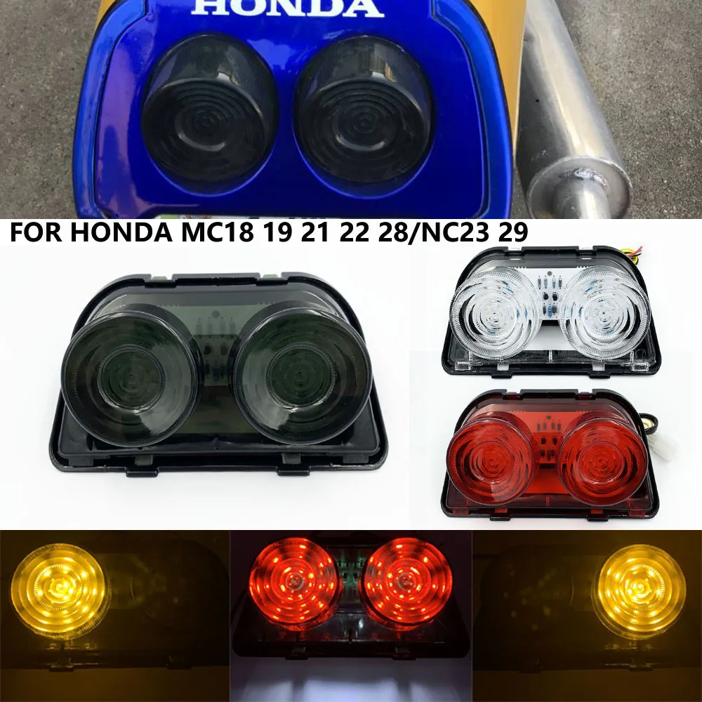 LED Tail Brake Light Turn Signal For HONDA CBR250 MC19 MC22 CBR400 NC23 NC29 MC18 NSR250SE MC21 MC28 Motorcycle Integrated Lamp