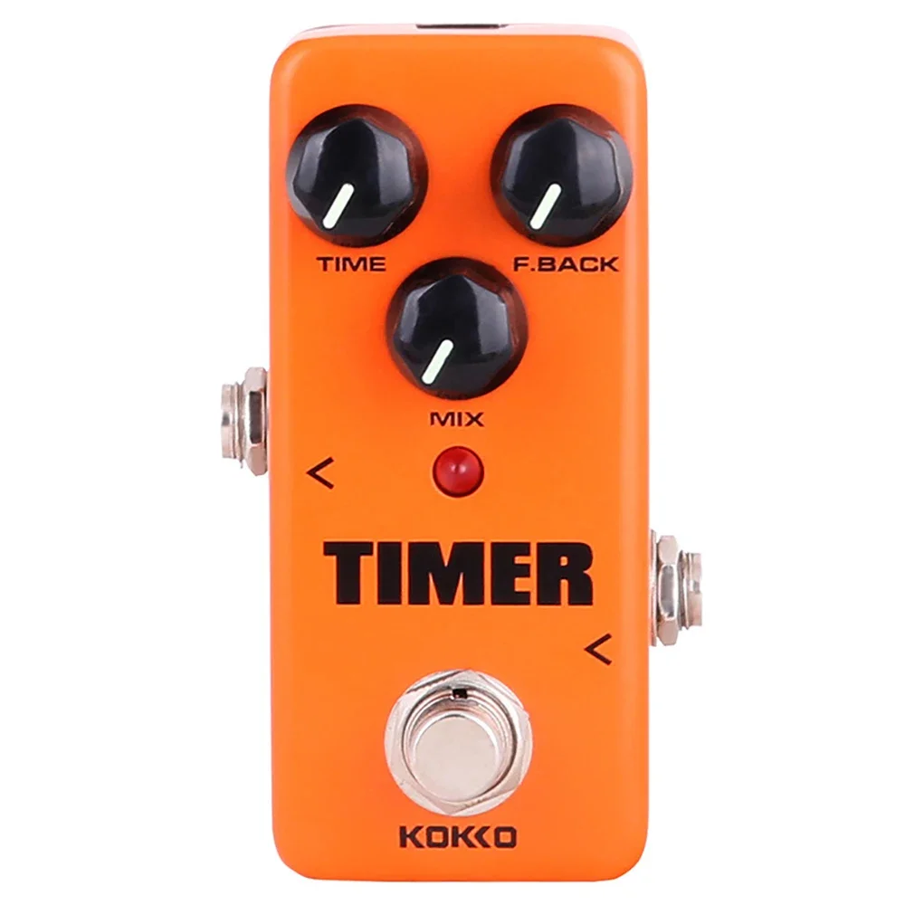 Kokko Timer Electric Guitar Effects Peda Mini Pedal for Electric Guitar Bass Guitar Accessory 1 Second Delay Time Digital Delay