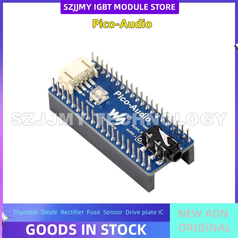 Raspberry Pi Pico Audio Papan Ekspansi Output Headphone/Speaker I2S Antarmuka Stereo/Pengambilan Sampel Baru Asli Dalam Stok