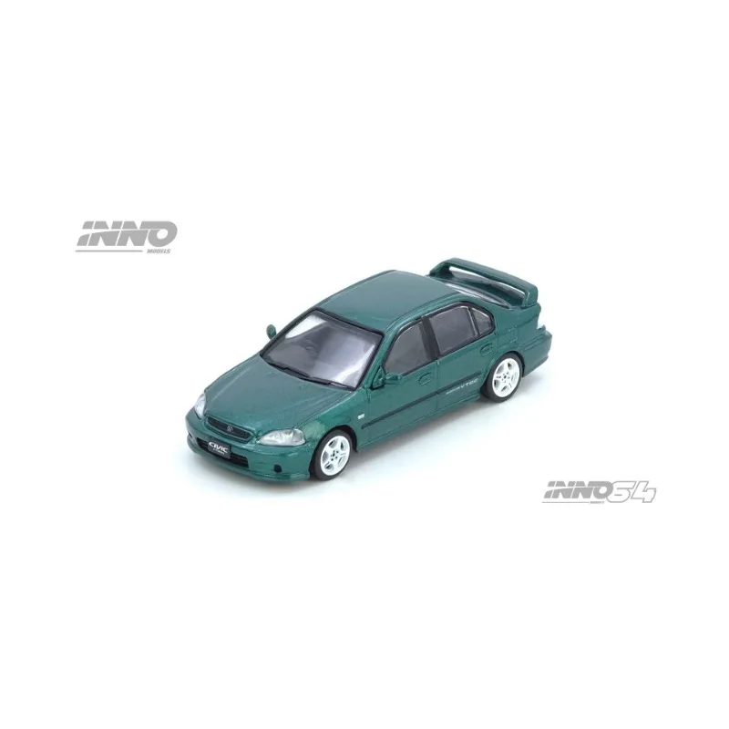 

INNO 1:64 Honda Civic Ferio Si (EK) Green Alloy Car Model Adult Collectibles, Simulation Static Ornament, Male Gift.