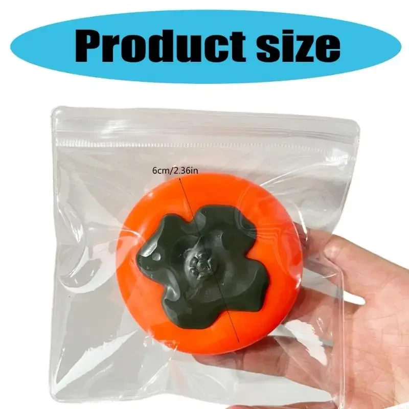 لعبة البرسيمون الناعمة البطيئة الارتفاع للأطفال البالغين لتخفيف التوتر العلاج الحسي TPR الحياة مثل لعبة الفاكهة القابلة للعصر #6