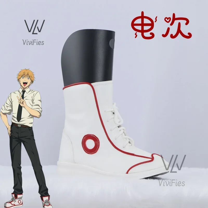 

Anime Chainsaw Man Denji Cosplay Shoes Anime Cos white Boots Comic Denji Cosplay Costume Prop Shoes for Con Halloween Party