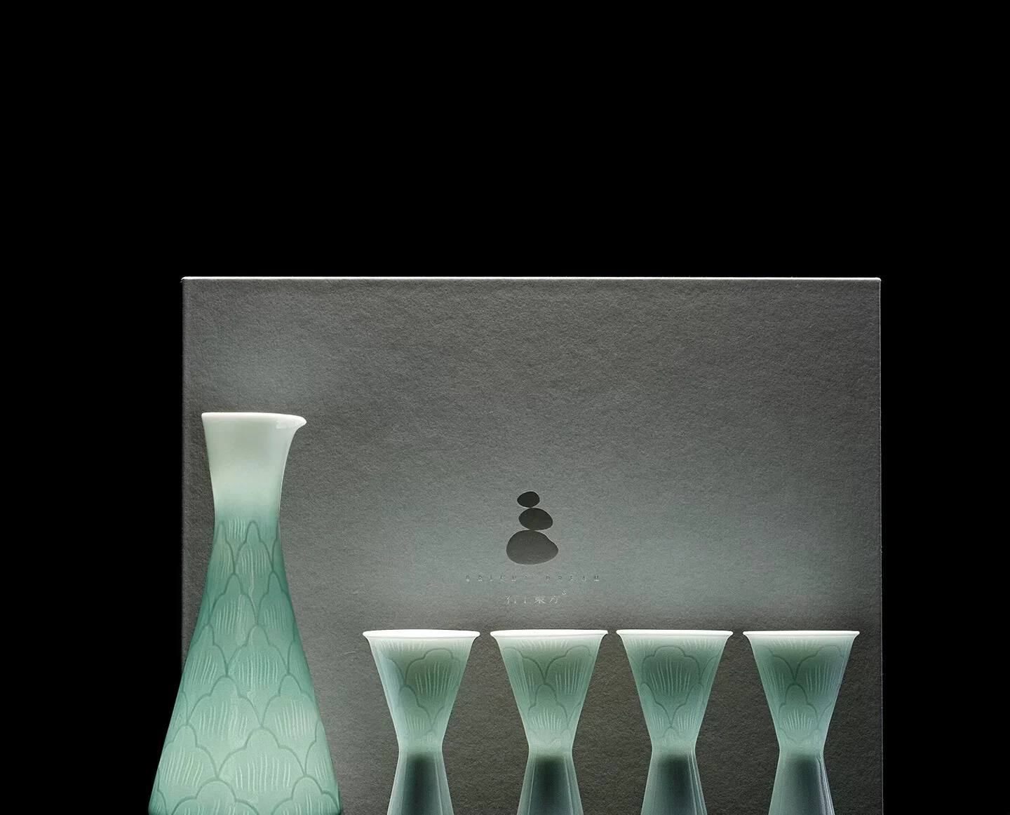 SCY ceramic Baijiu cup light luxury high-end wine dispenser household high-value wine set