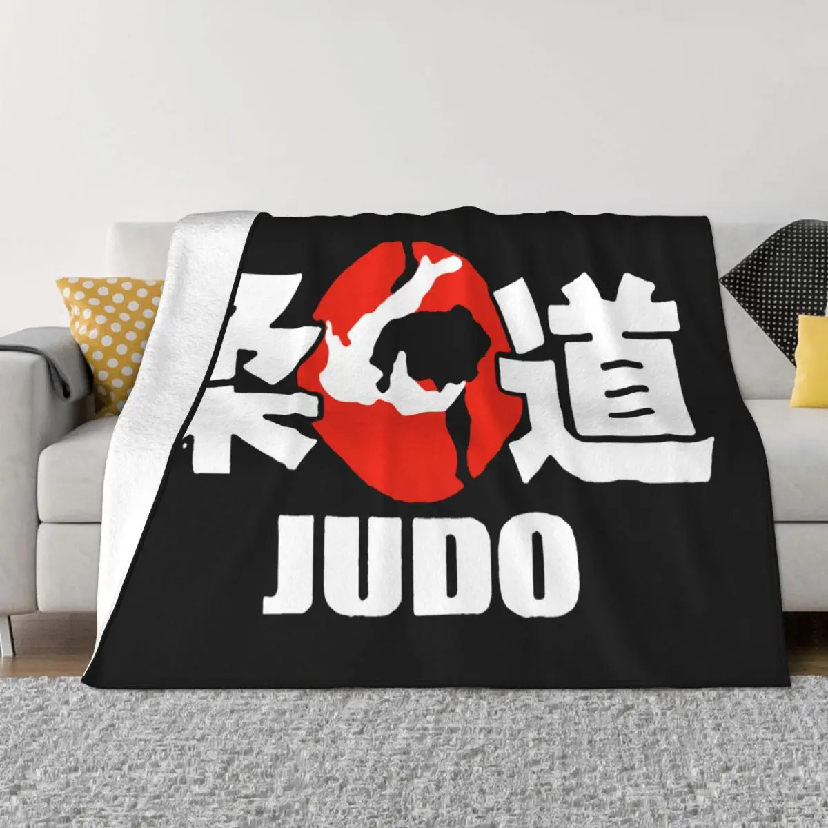 New Judo Grapling Martial Arts Logoharajuku Streetwear Menmens Black Size S M L Xl 3Xl 3Xl Throw Blanket