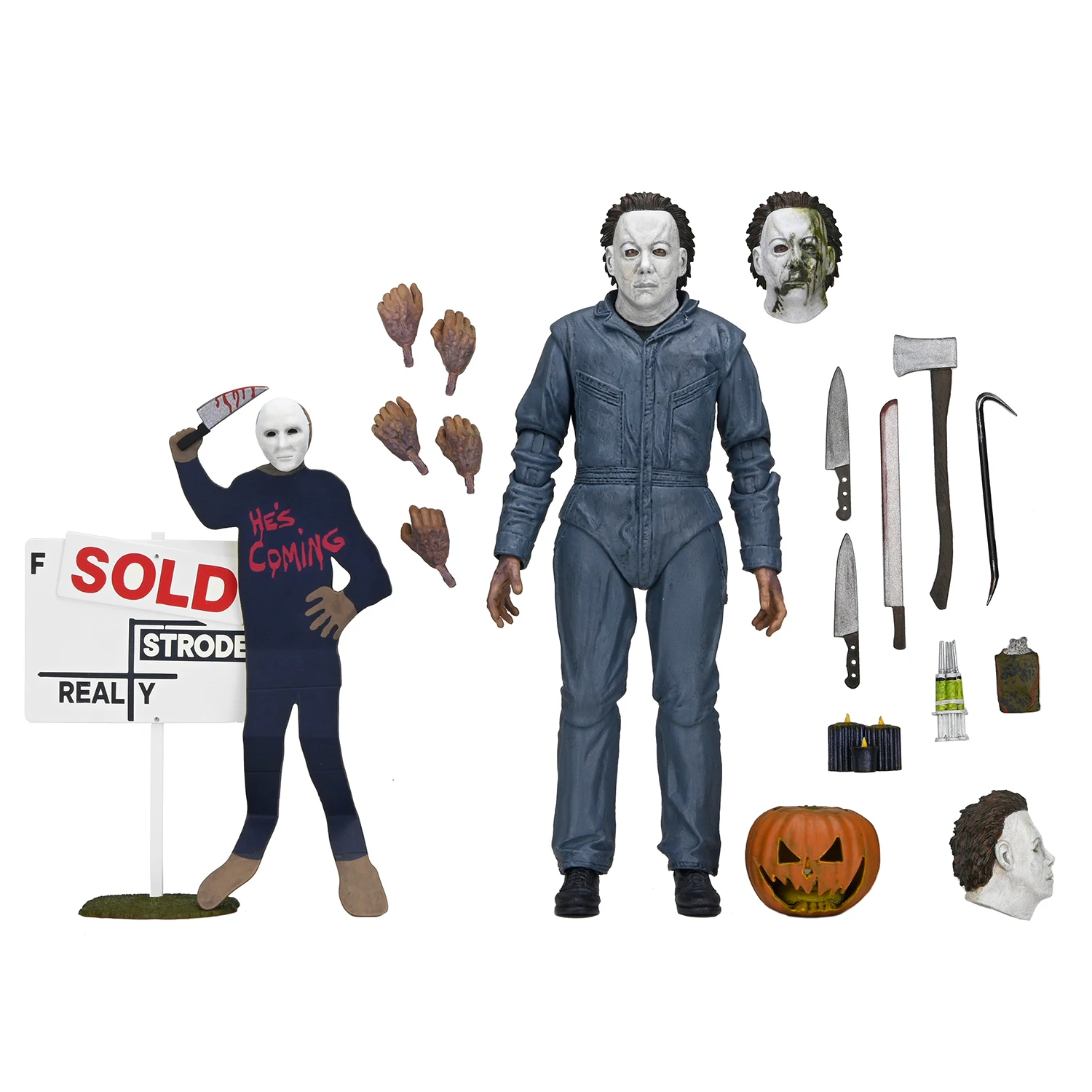 NECA 60652 ハロウィン アルティメット マイケル・マイヤーズ 7インチ アクションフィギュア - ポーズ可能なホラー映画コレクタブル ホラーファン向け