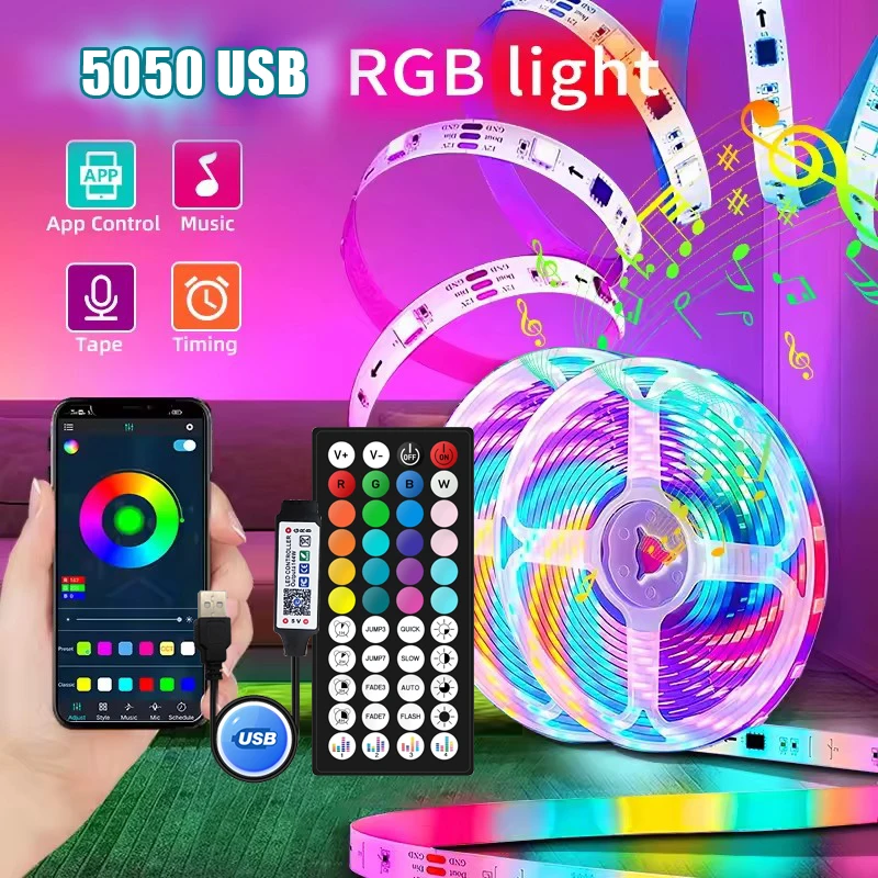 yZ[zLEDe[v 1-30M USB LEDXgbvCg 5V LEDoh WiFi BluetoothRt SACXXgO LEDtFA[Cg {