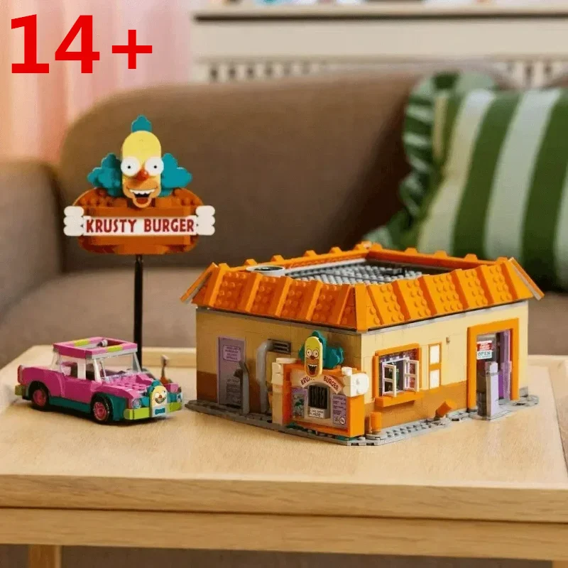 

2025 New 1635 Pcs MOC City Krusty Hamburg Building Model Building Blocks suitable for Children's Christmas Gift Set
